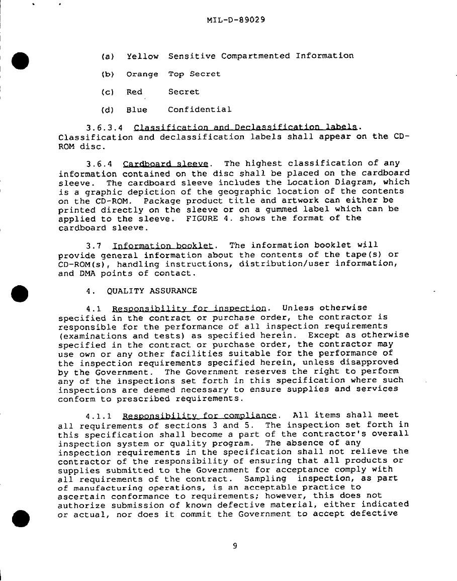 Classification and Declassification labels